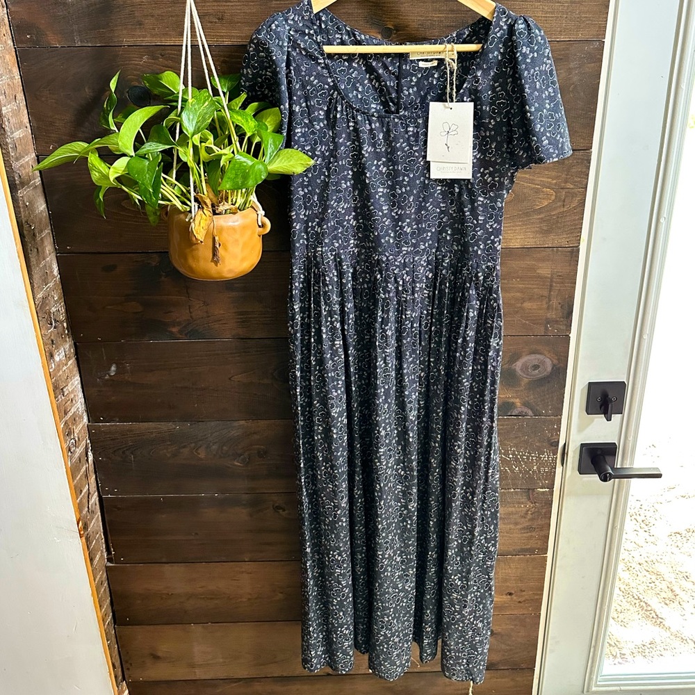 Christy Dawn Scarlet dress in Ginkgo Black, size medium